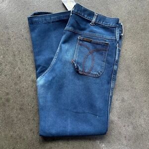 Vintage 90s Long Haul Dark Wash Jeans 35x28